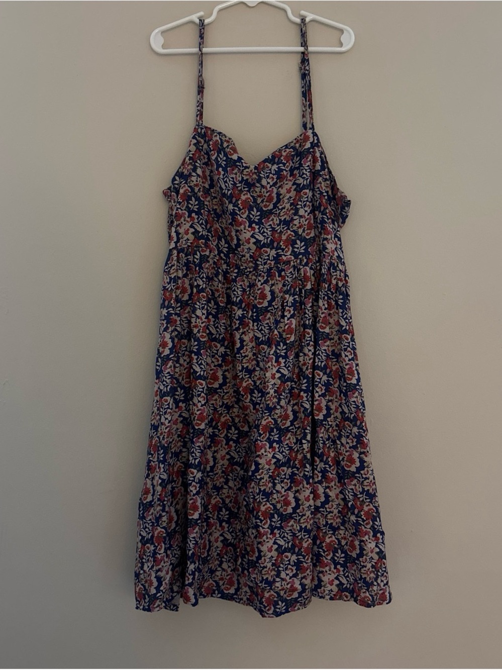Natural Life Floral Smocked Sundress - Blue & Pink - Picture 3 of 3